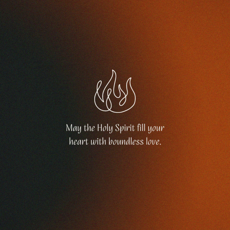 Pinksteren: May the Holy Spirit fill your heart with boundless love.